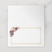 Placement Carte de nom pliée (Extérieur déplié)