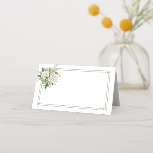 Placement Carte de nom pliée (Devant)