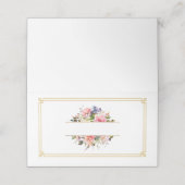 Placement Carte de nom pliée (Extérieur déplié)