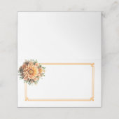 Placement Carte de nom pliée (Extérieur déplié)