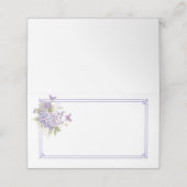 Placement Carte de nom pliée (Extérieur déplié)