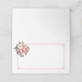 Placement Carte de nom pliée (Extérieur déplié)