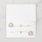 Placement Carte de nom pliée (Extérieur déplié)