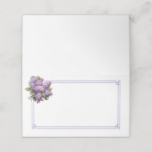 Placement Carte de nom pliée (Extérieur déplié)