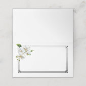 Placement Carte de nom pliée (Extérieur déplié)