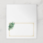 Placement Carte de nom pliée (Extérieur déplié)