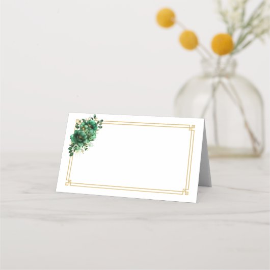 Placement Carte de nom pliée (Devant)