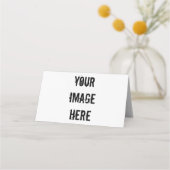 Placement Carte de nom pliée entièrement personnalisable (Dos)