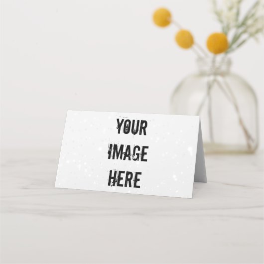 Placement Carte de nom pliée entièrement personnalisable (Devant)