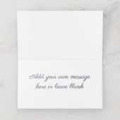 Placement Carte de nom pliée - Florale à feuillage lilas (Intérieur déplié)