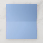 Placement Carte de nom pliée - Hydrangeas bleus (Intérieur déplié)