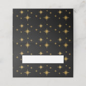 Placement Carte de nom pliée - Nuit étoilée (Extérieur déplié)