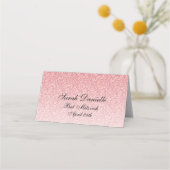 Placement Carte de Parties scintillant pour bébé en verre ro (Dos)