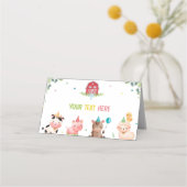 Placement Carte de place Anniversaire des animaux de ferme m (Devant)