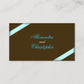 Placement Carte de place Aqua Ribbon Invité Table (Dos)