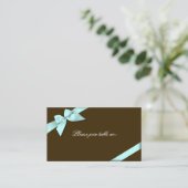 Placement Carte de place Aqua Ribbon Invité Table (Debout devant)