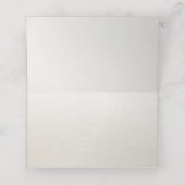 Placement Carte de place Aquarelle bleu ivoire (Intérieur déplié)