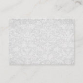 Placement Carte de place Argent et Bow Rouge - Mariage (Dos)