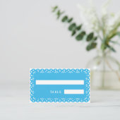 Placement Carte de place BLUE MEXICAN PAPEL PICADO (Debout devant)