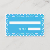 Placement Carte de place BLUE MEXICAN PAPEL PICADO (Devant)