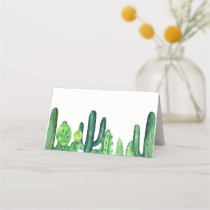 Placement Carte de place cactus vert. Cactus mariage