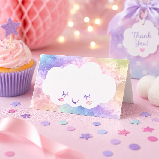 Placement Carte de place Cloud Nine pour anniversaire – Ciel
