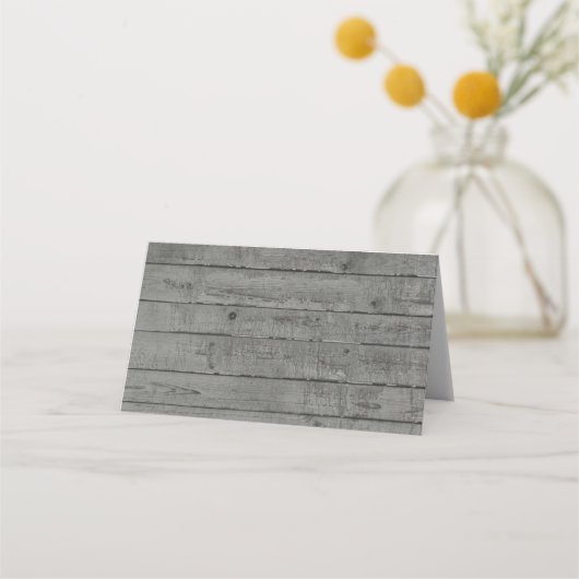 PLACEMENT CARTE DE PLACE DE BÉBÉ RUSTIQUE (Dos)