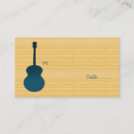 Placement Carte de place de la guitare Blue Country (Devant)