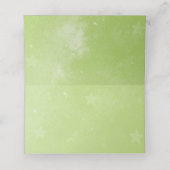 Placement Carte de place de la réception Unicorne verte (Intérieur déplié)