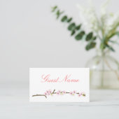 Placement Carte de place de la succursale de fleurs de ceris (Debout devant)