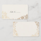 Placement Carte de place de la table des fleurs de récolte (Devant / Derrière)