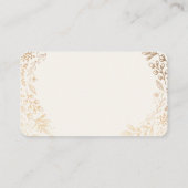 Placement Carte de place de la table des fleurs de récolte (Dos)