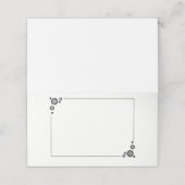 Placement Carte de place de nom plié (Extérieur déplié)