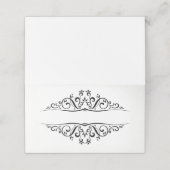 Placement Carte de place de nom plié (Extérieur déplié)