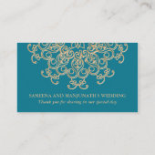 Placement Carte de place de siège inspirée par Aquamarine Go (Dos)