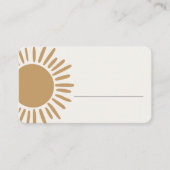 Placement carte de place de soleil boho (Devant)