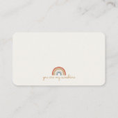 Placement carte de place de soleil boho (Dos)