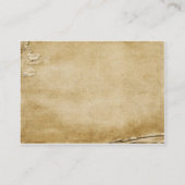 Placement Carte de place de table en papier ancien (Dos)