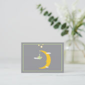 Placement Carte de place de table Lune et Étoiles (Debout devant)