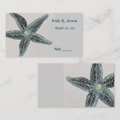 Placement Carte de place de table Starfish (Devant / Derrière)