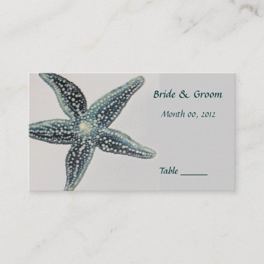 Placement Carte de place de table Starfish (Devant)