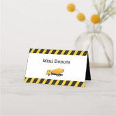 Placement Carte de place des deux côtés Cute Construction Ca (Dos)