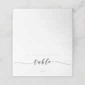Placement Carte de place d'escorte | Calligraphie Rustique M (Extérieur déplié)