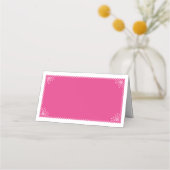 Placement Carte de place d'escorte | Fuchsia Papel Picado Mo (Dos)