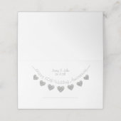 Placement Carte de place du 60e anniversaire du Mariage (Extérieur déplié)