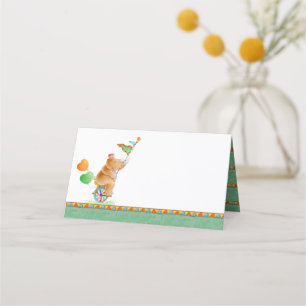 Placement Carte de place du baby shower d'art de l'aquarelle