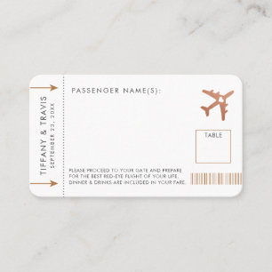Placement Carte de place du billet de la compagnie aérienne