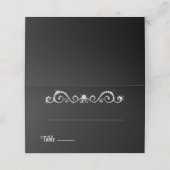 Placement Carte de place du nom plié du mariage (Extérieur déplié)