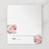 Placement Carte de place du nom plié du mariage (Extérieur déplié)