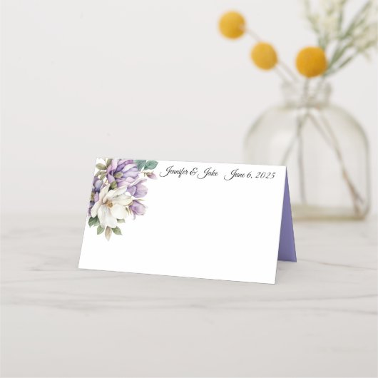 Placement Carte de place du nom plié du mariage (Devant)
